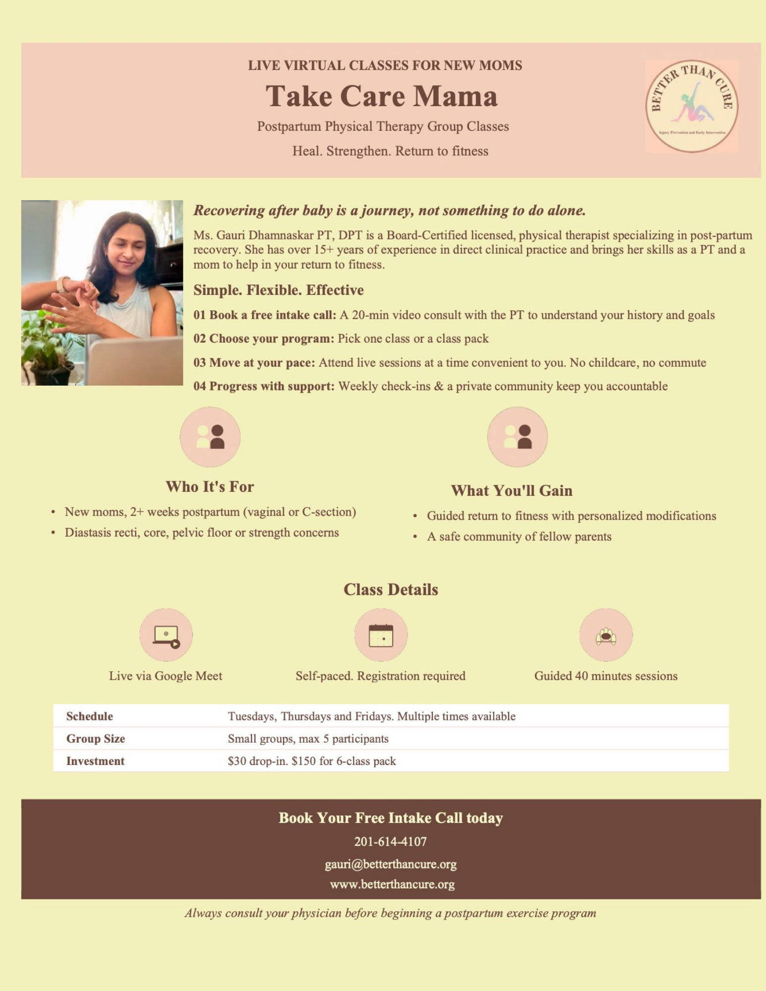 Event Flyer - Take Care Mama